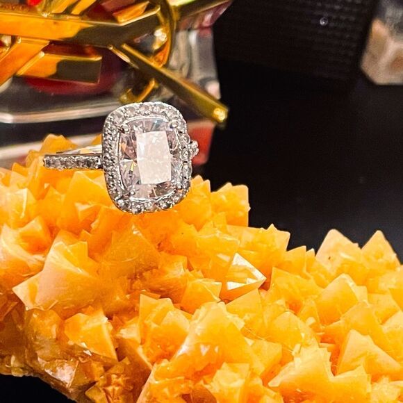 ♥️ Engagement ring, Oval Cushion 4.0 Ct. 14K Ring, by Birkat Elyon size 5 1/2 - Picture 16 of 16